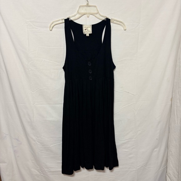 Pink Rose Dresses & Skirts - Black Pink Rose brand racerback pleated dress with a button placket.